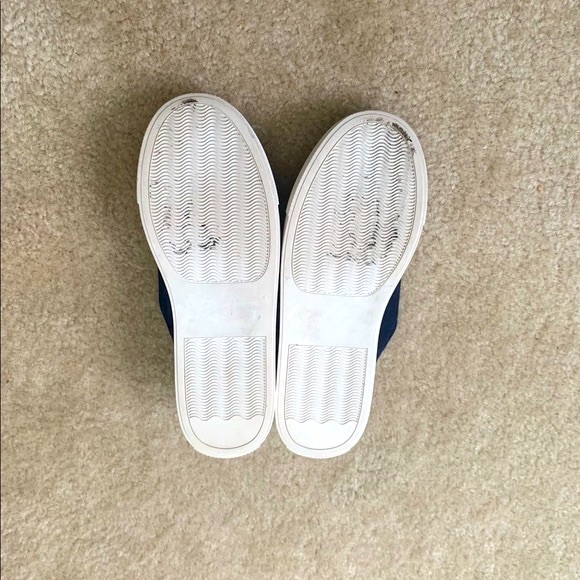 Caslon Navy Suede Slip On Sneakers Size 6 - Picture 4 of 7